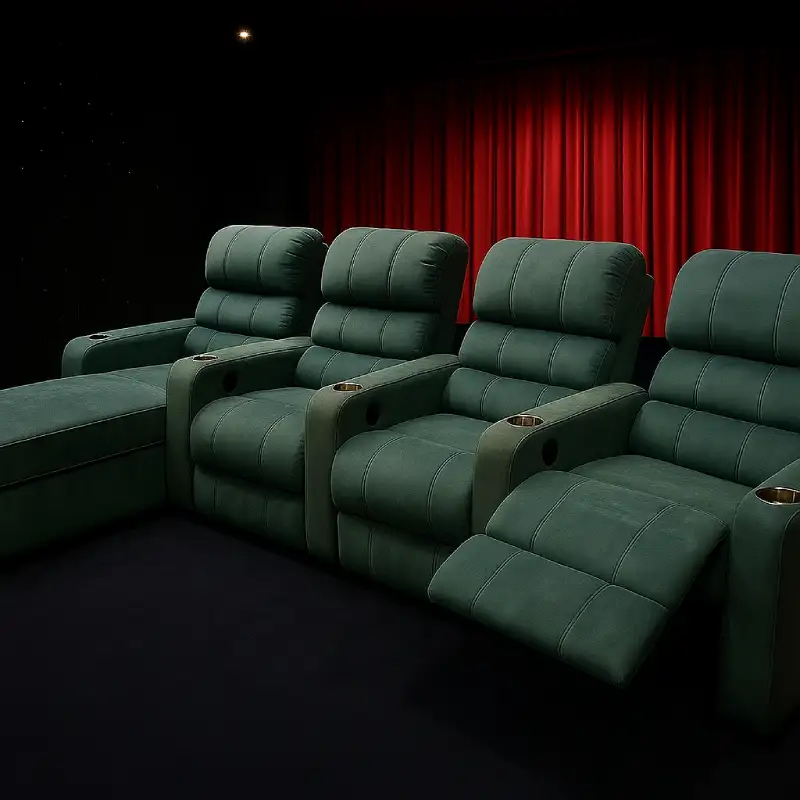 Premium L-Shaped Recliner Sofa – Home Theatre Style Premium L-Shaped Recliner Sofa – Home Theatre Style