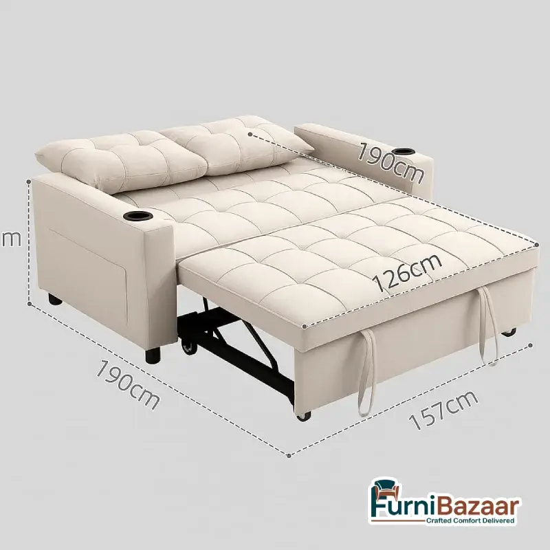 sofa cum bed Premium Convertible Sofa Cum Bed - Image 3