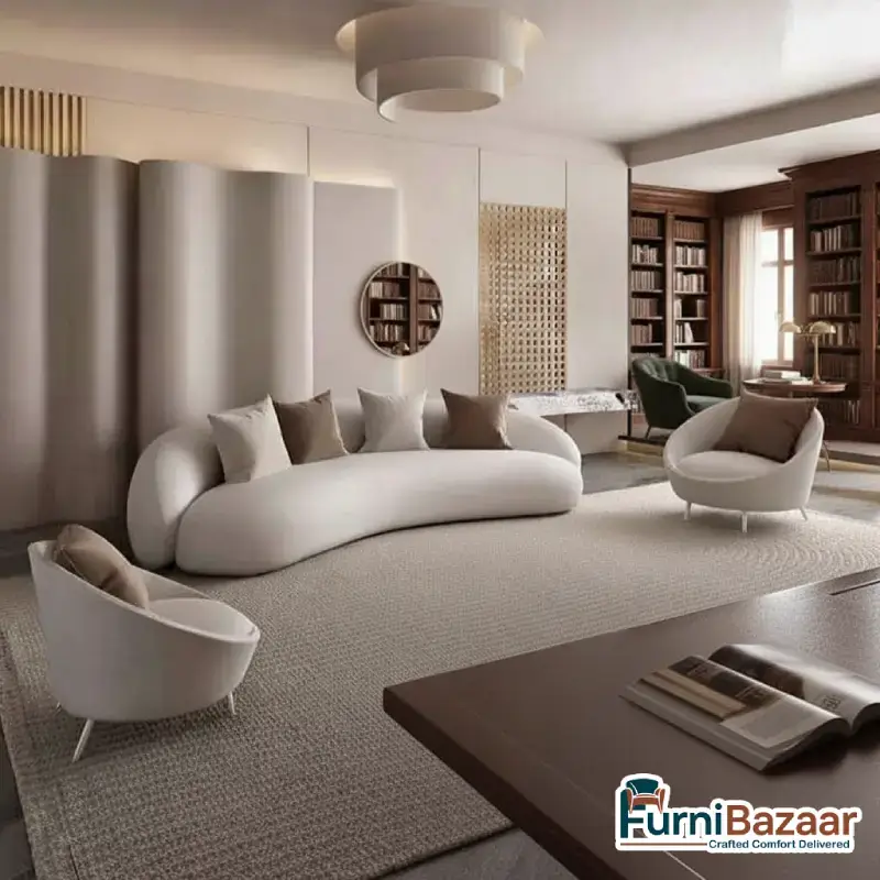 Modern Premium Fabric Sofa Set 4+1+1 Sofa Modern Premium Fabric Sofa Set 4+1+1 Sofa - Image 1