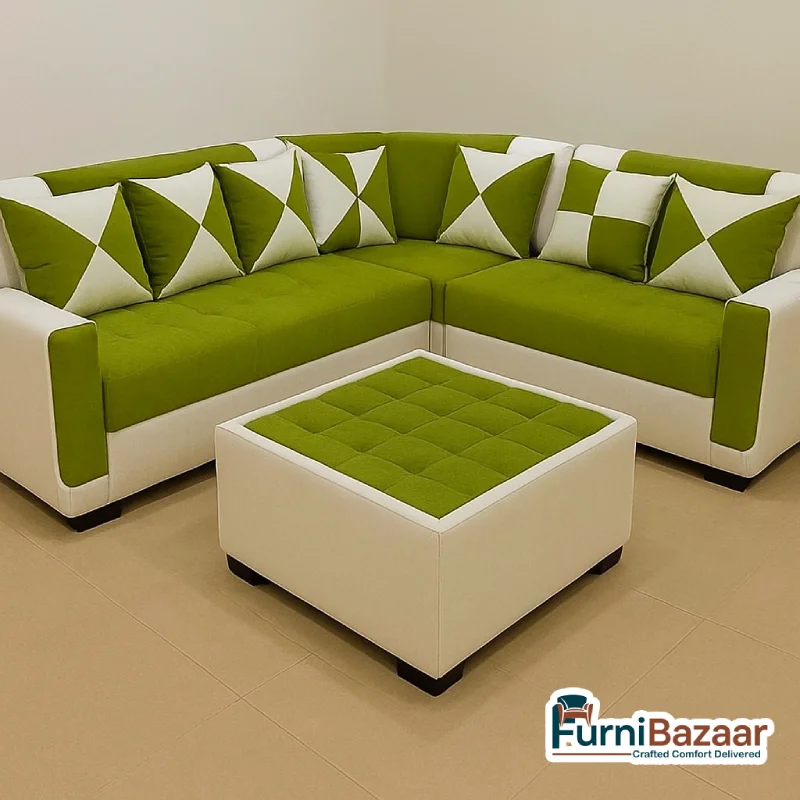Comfortable Modern Corner Sofa with Center Table Comfortable Modern Corner Sofa with Center Table