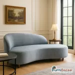 Curved Chaise Lounge Sofa – Modern Designer Relaxing Couch
