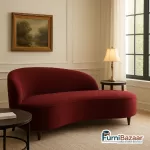 Curved Chaise Lounge Sofa – Modern Designer Relaxing Couch