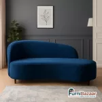 Curved Chaise Lounge Sofa – Modern Designer Relaxing Couch