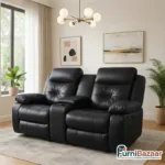 Modern 2 Seater Recliner Sofa, Comfortable Recliner sofa with cup holders