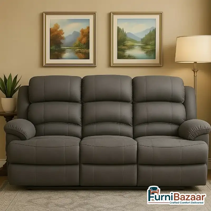 Ultimate 3 Seater Luxury Recliner Recline and Unwind: Ultimate 3 Seater Manual Luxury Recliner - Image 5