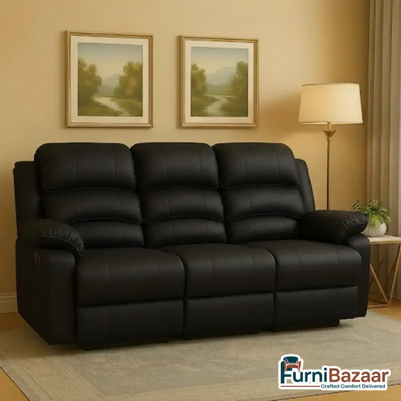 Ultimate 3 Seater Luxury Recliner Recline and Unwind: Ultimate 3 Seater Manual Luxury Recliner - Image 4