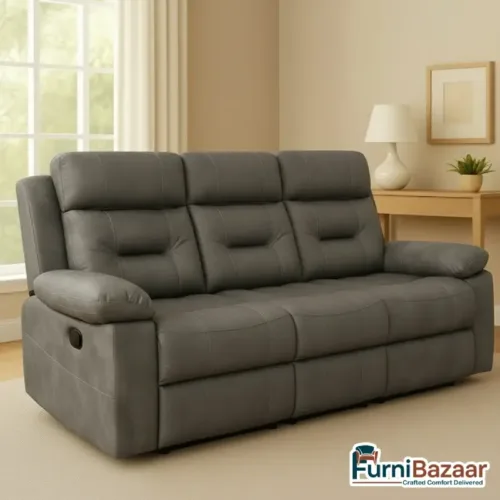 Durable & Stylish Manual 3 Seater Recliner – Ultimate Comfort