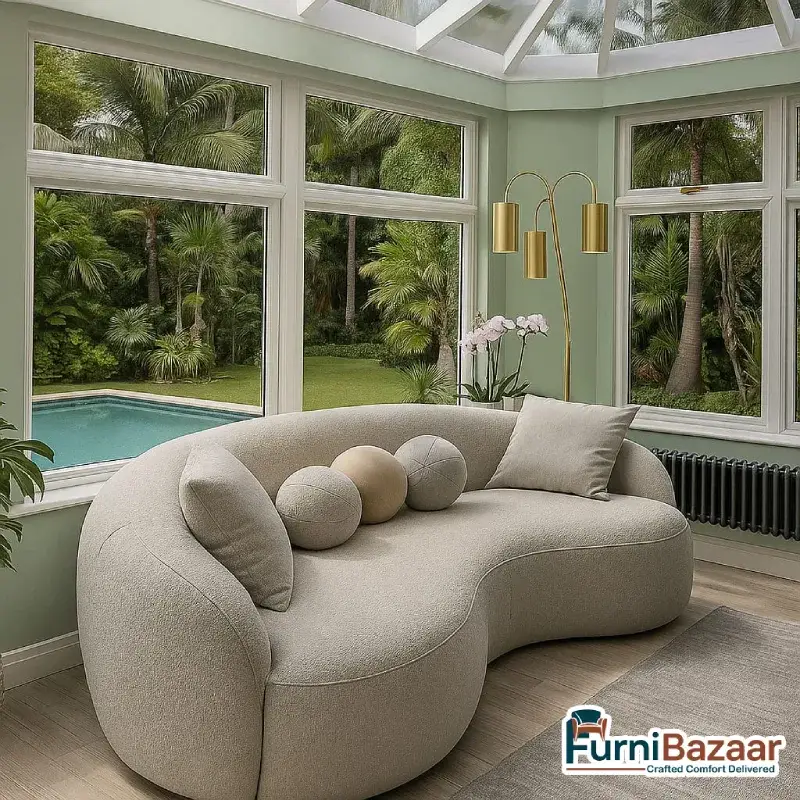 Premium Fabric 3 Seater Sofa - The Elegance Collection Premium Fabric 3 Seater Sofa - The Elegance Collection - Image 2