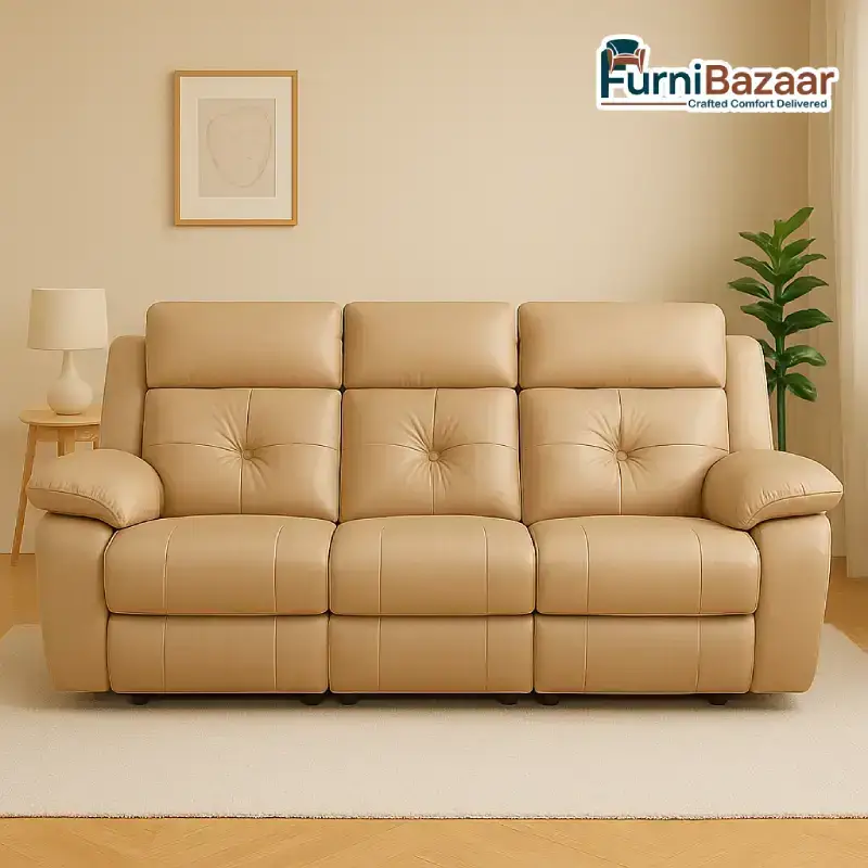 Comfort Plush 3 Seater Recliner Comfort Plush 3 Seater Manual Recliner Sofa - Image 1