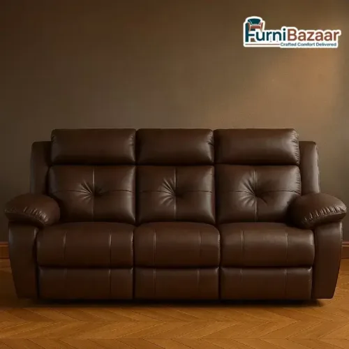 Comfort Plush 3 Seater Manual Recliner Sofa - Image 5