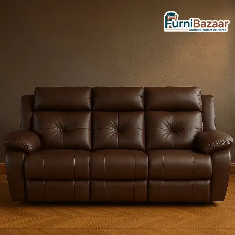 Comfort Plush 3 Seater Recliner Comfort Plush 3 Seater Manual Recliner Sofa - Image 5