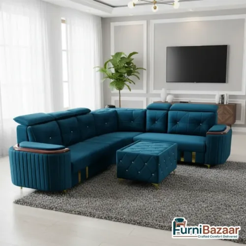 Luxury Corner Sofa Set – Elegant Comfort for Modern Living Spaces