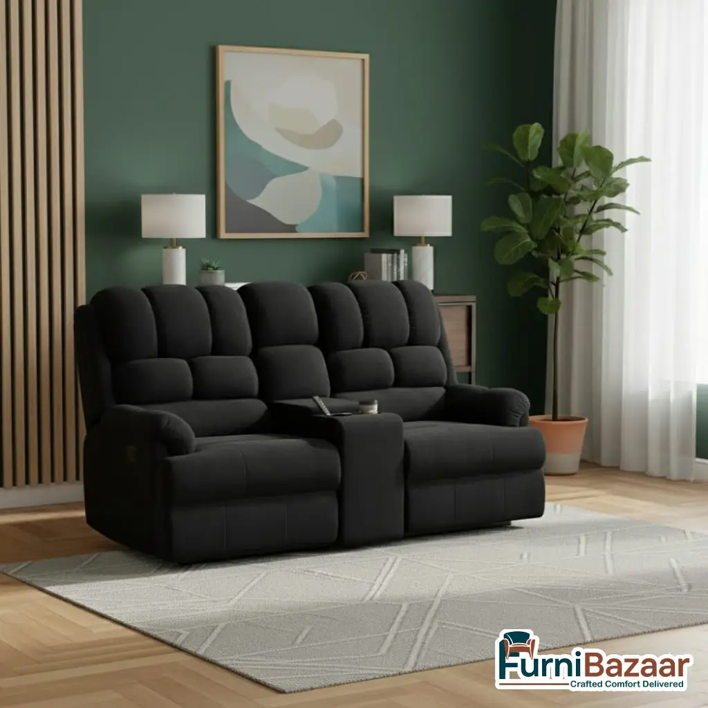 1020202512 ComfortPro 2 Seater Manual Recliner: Cozy Comfort for Two - Image 2